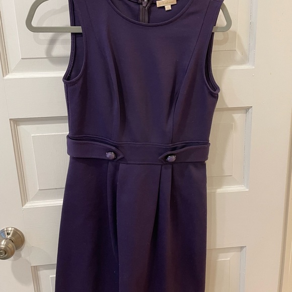 Shoshanna Purple Dress with Belted Waist - Picture 3 of 5